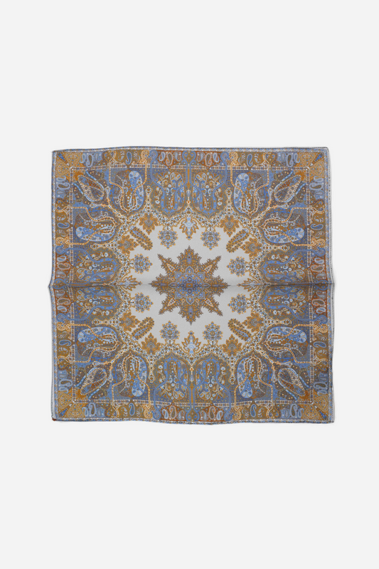 Sky Blue Ornamental Scarf