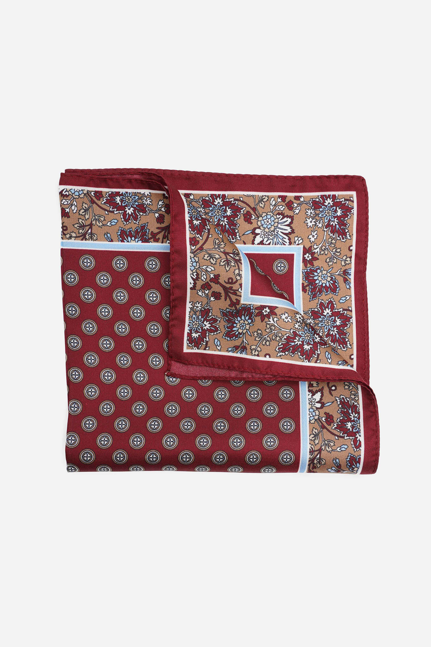 Burgundy Floral Scarf