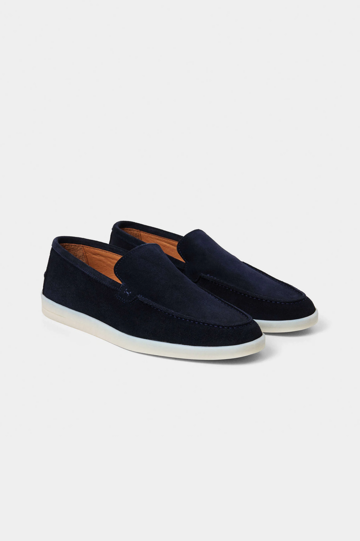 Hackett Navy Suede Slip-On Loafers