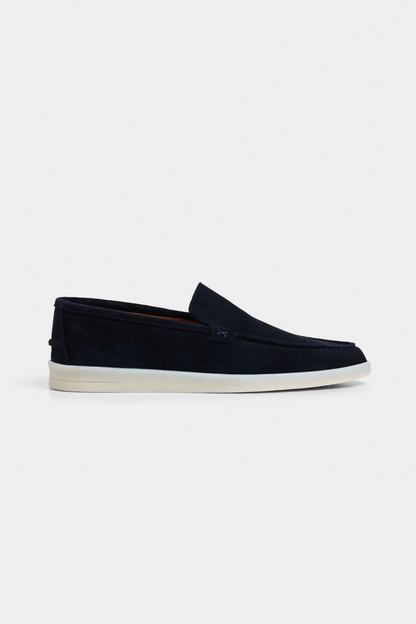 Hackett Navy Suede Slip-On Loafers