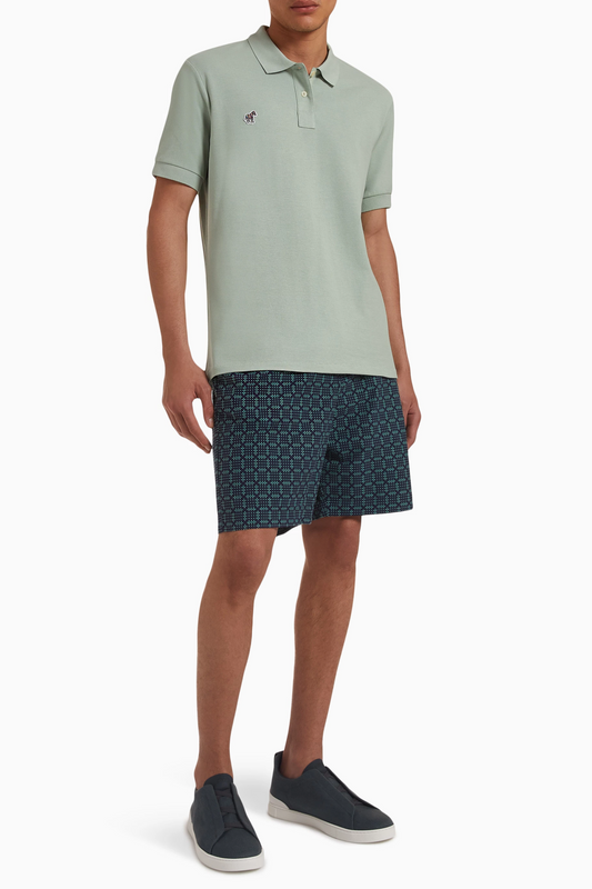 Paul Smith Mint Zebra Polo Shirt