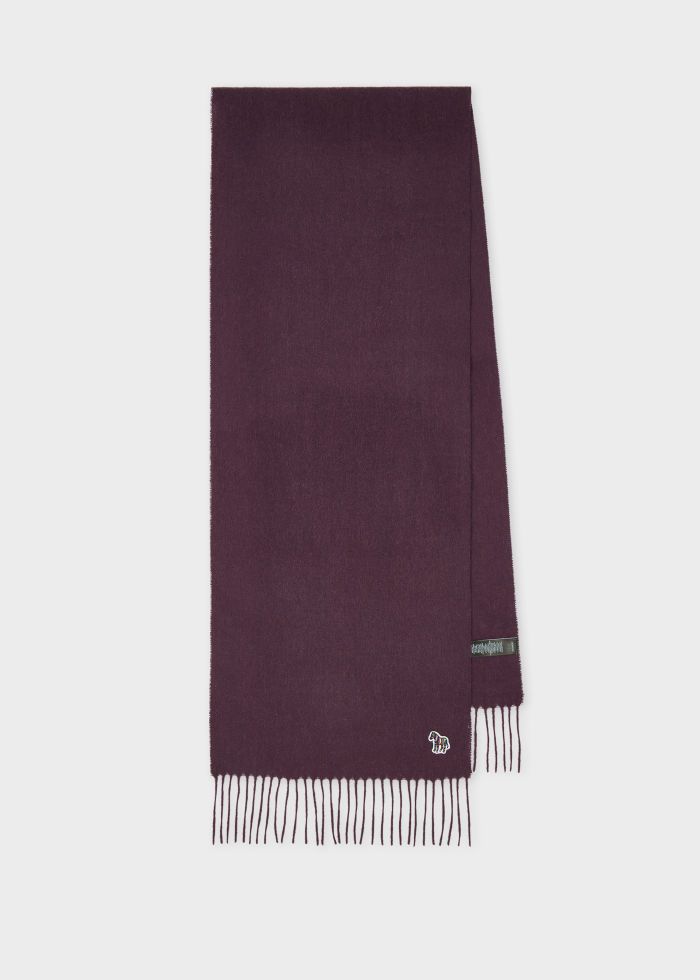 Burgundy Wool Scarf