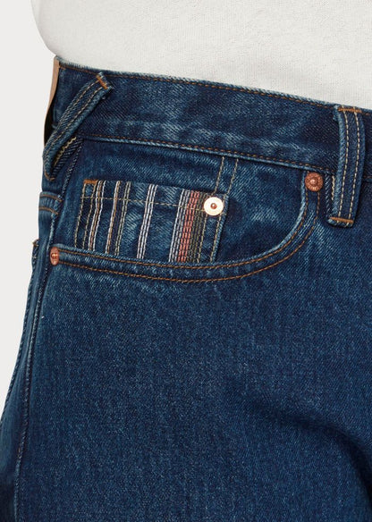 Mid Blue Tappered Jeans