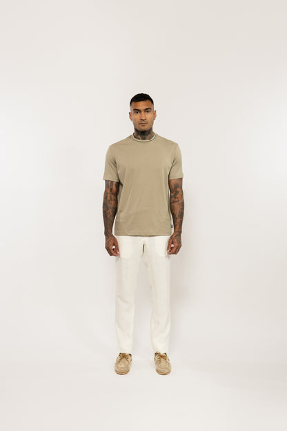Beige Organic Cotton T-Shirt