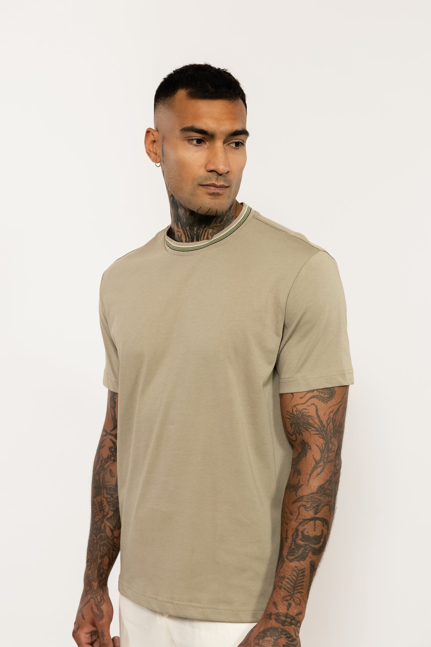 Beige Organic Cotton T-Shirt