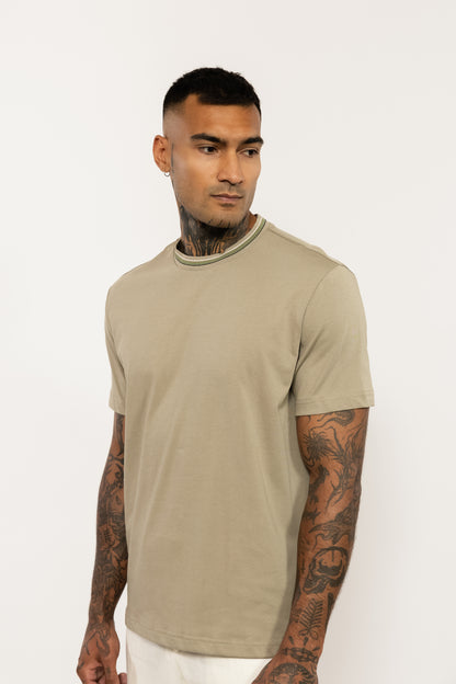 Beige Organic Cotton T-Shirt