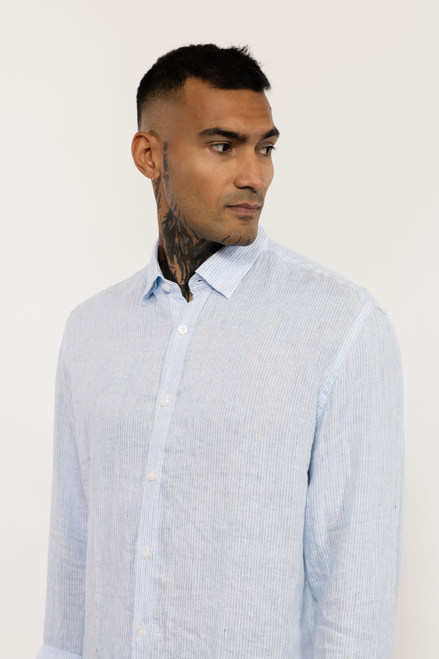 Striped Sky Linen Shirt