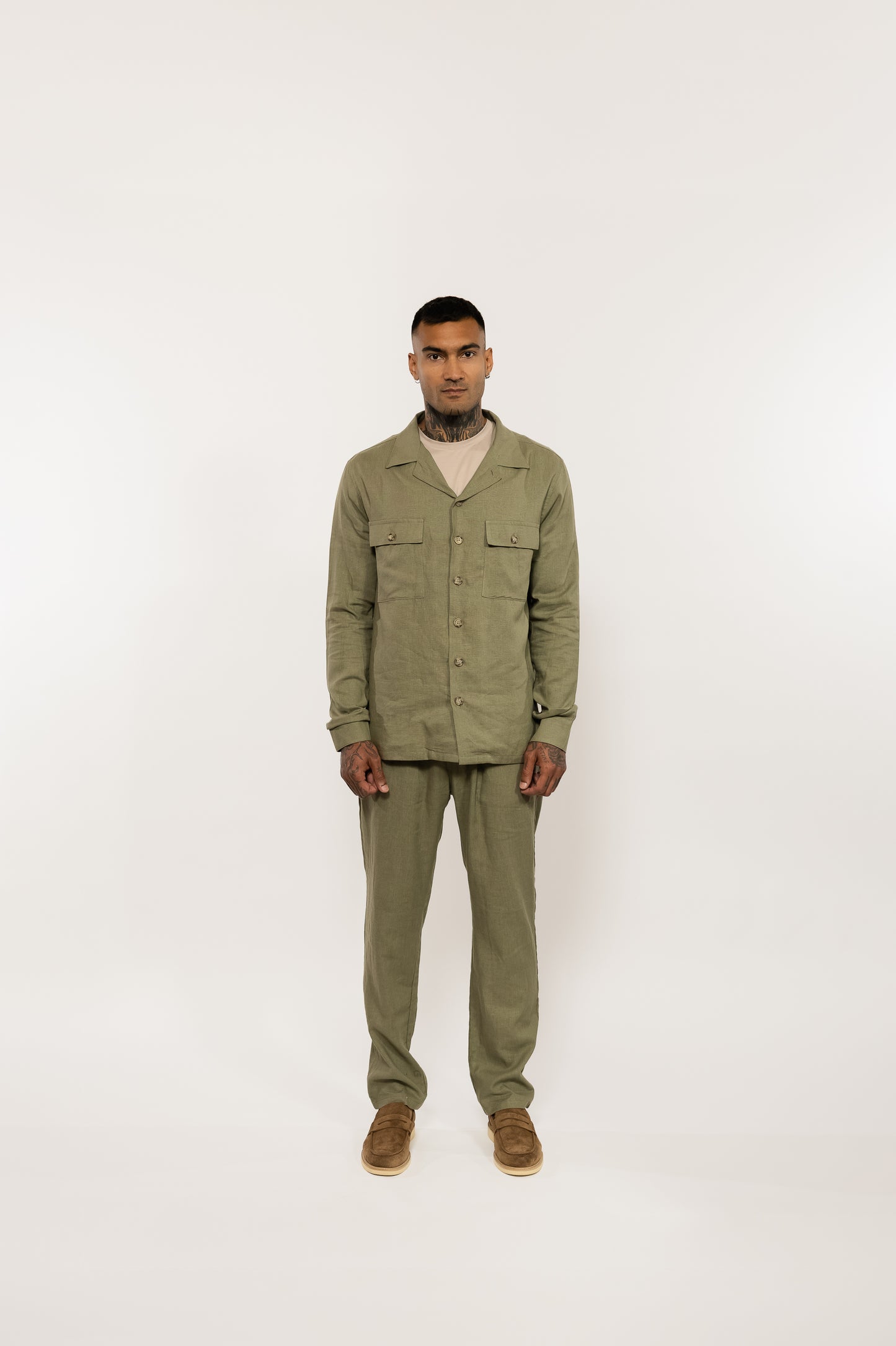 Green Khaki Overshirt