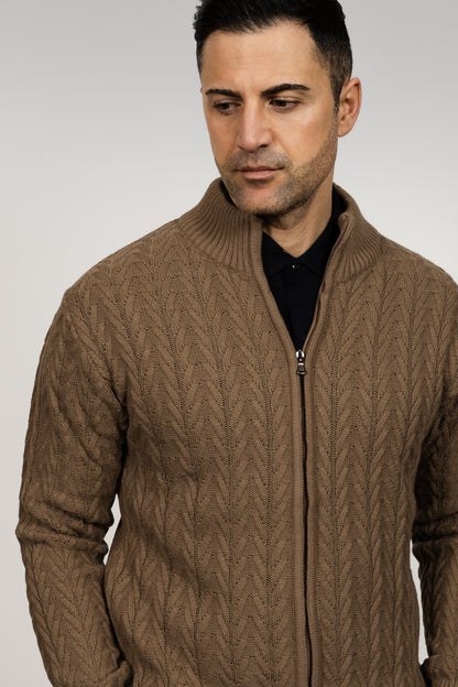 Fango Zip Up Cardigan