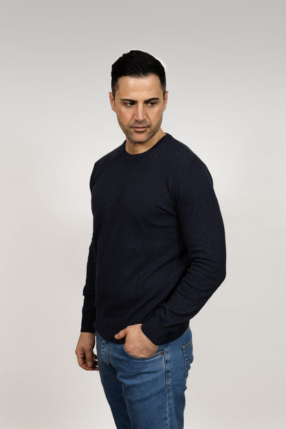 Navy Crew Neck Jumper