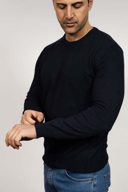 Navy Crew Neck Jumper