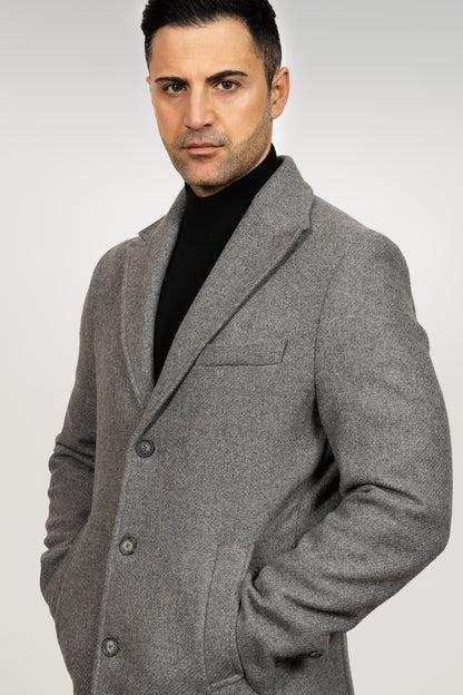 Grey Wool Coat