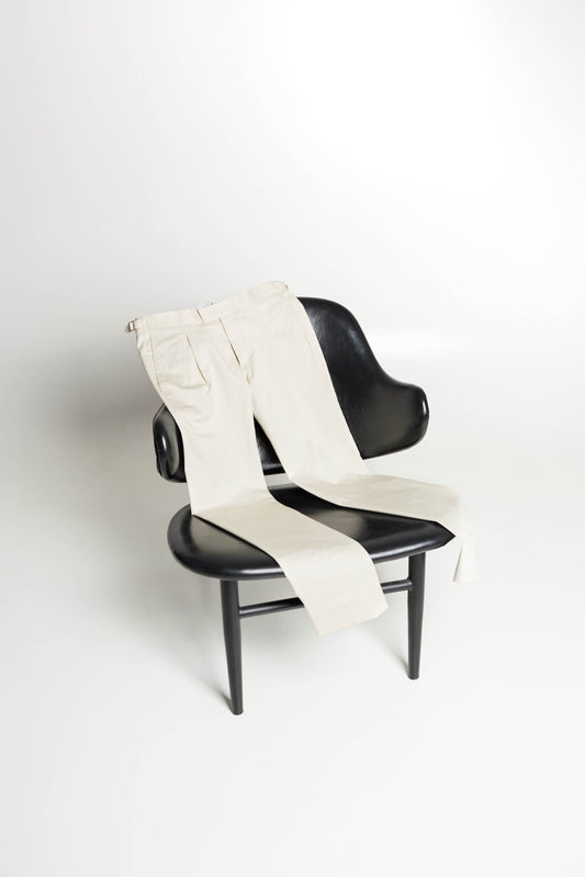 Cotton Trousers Beige