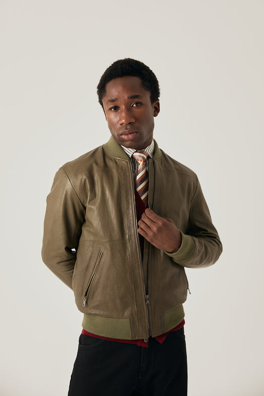 Bomber Leather Jacket