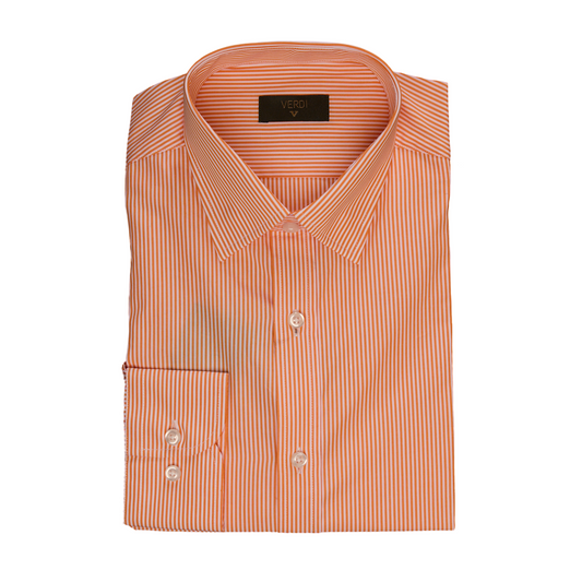 VERDI ORANGE STRIPED SHIRT