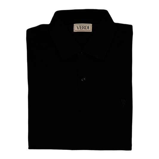 VERDI BLACK POLO SHIRT