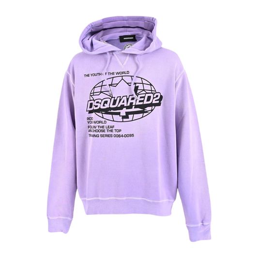 DSQUARED2 LILAC HOODIE